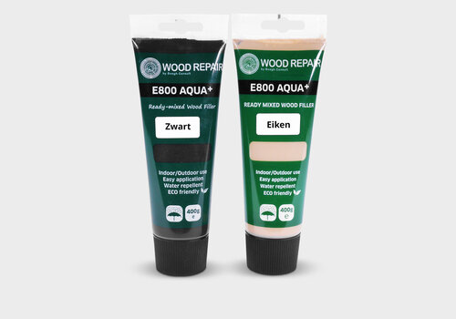 Houtvuller van HOUTvakman.be - 2-componenten hout knoesten & scheuren vuller - lichte houtkleur & zwart - voor binnen & buiten gebruik - voordelig online! 