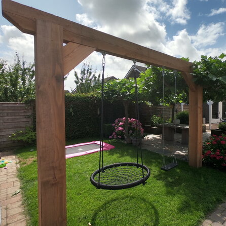 Douglas balk - 100x100 mm - ruw / fijnbezaagd - balk voor buiten - douglashout AD 20-25%