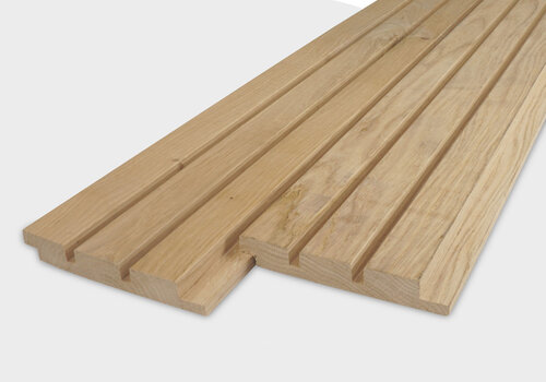 Alle geschaafde houten rabat planken van HOUTvakman.be - diverse houtsoorten - voor binnen & buiten - Unieke rabat collectie, voordelig online! 
