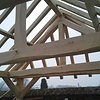 Verouderd eiken balk - 85x85 mm - rustiek geschaafde kanten - balk voor buiten - oud eikenhout AD 20-25%