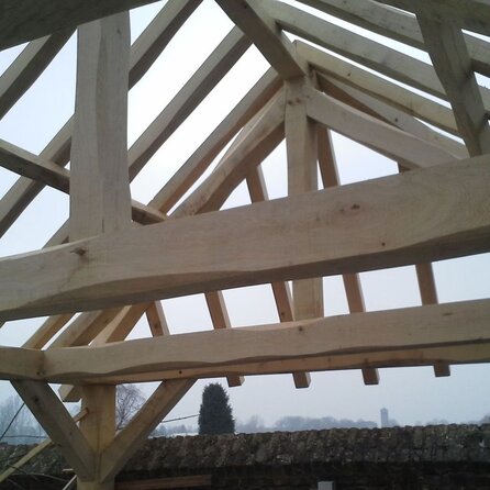 Verouderd eiken balk - 85x85 mm - rustiek geschaafde kanten - balk voor buiten - oud eikenhout AD 20-25%