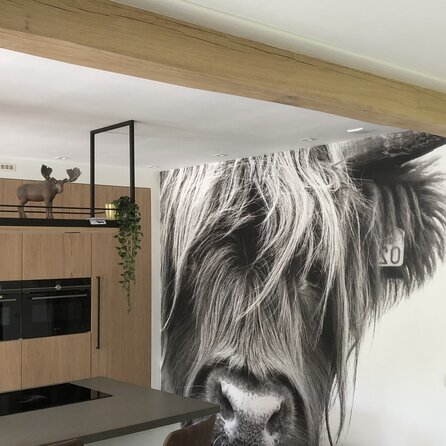 Verouderd eiken balk - 85x85 mm - geborsteld - balk voor buiten - oud eikenhout AD 20-25%