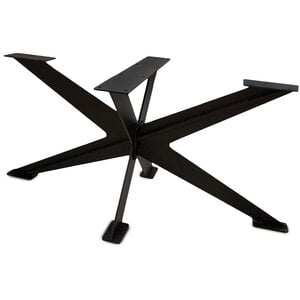 Matrix tafel onderstel zwart - metaal - 1 cm massief - 78x180 cm - h: 72 cm