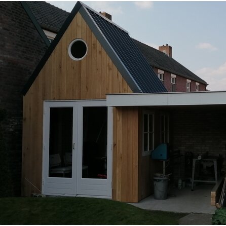 Eiken channelsiding - 21x115 mm - geschaafd - channel siding - eikenhout AD 20-25%
