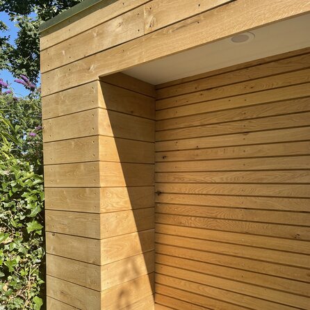 Eiken dubbel blokprofiel (50/50) - 21x125 mm - geschaafd - blokprofiel dubbel - eikenhout AD 20-25%