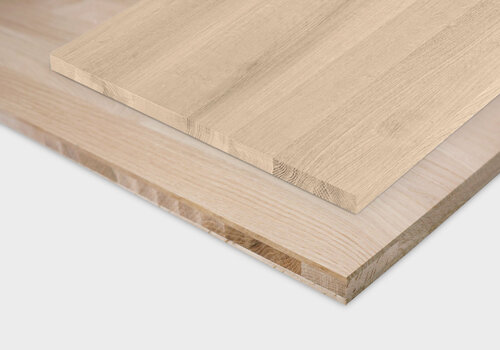 Alle paneel typen van HOUTvakman.be - 1-laags massief met doorgaande lamellen - 3-laags kruislings verlijmd & vingerlas timmerpanelen - altijd voordelig online! 