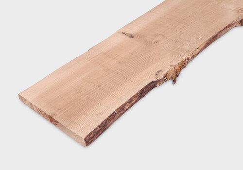 Douglas schaaldelen - voordelig online - bij HOUTvakman.be! Stoere rustieke boomstam / schors planken - met grove schorsrand - Landelijk & sfeervol!