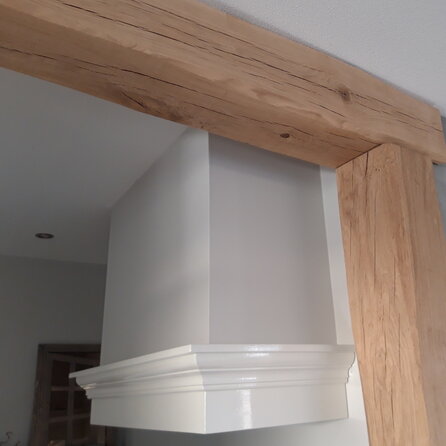 Verouderd eiken balk - 68x180 mm - geborsteld - balk voor buiten - oud eikenhout AD 20-25%