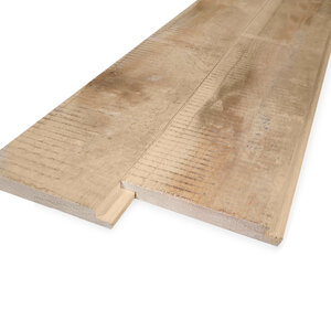 Eiken sponningplank - 21x130 mm - ruwe zichtzijde - AD