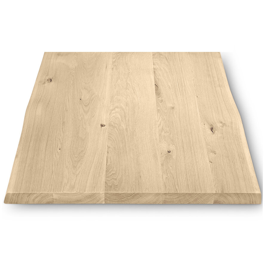 Eiken (horeca) boomstam tafelblad - diverse (kleinere) afmetingen - rustiek eikenhout - 4 cm dik (1 laag massief) - 8-12% KD - voor binnen - met echte boomstamrand Eiken (horeca) boomstam tafelblad - diverse (kleinere) afmetingen - rustiek eikenhout - 4 cm dik (1 laag massief) - 8-12% KD - voor binnen - met echte boomstamrand