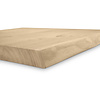 Eiken (horeca) boomstam tafelblad - diverse (kleinere) afmetingen - rustiek eikenhout - 4 cm dik (1 laag massief) - 8-12% KD - voor binnen - met echte boomstamrand Eiken (horeca) boomstam tafelblad - diverse (kleinere) afmetingen - rustiek eikenhout - 4 cm dik (1 laag massief) - 8-12% KD - voor binnen - met echte boomstamrand