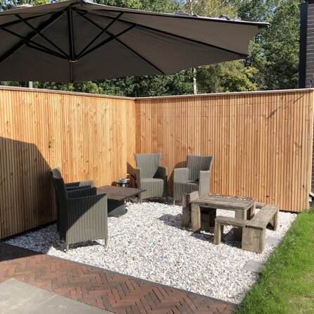 Douglas triple blokprofiel - 21x125 mm - geschaafd - Deens rabat - douglashout KD 18-20%