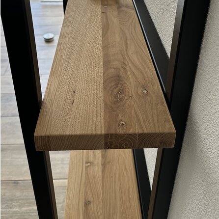 Eiken blad - op maat - rustiek eikenhout - 3 cm dik (1 laag) - Massief eiken paneel 8-12% KD - voor binnen