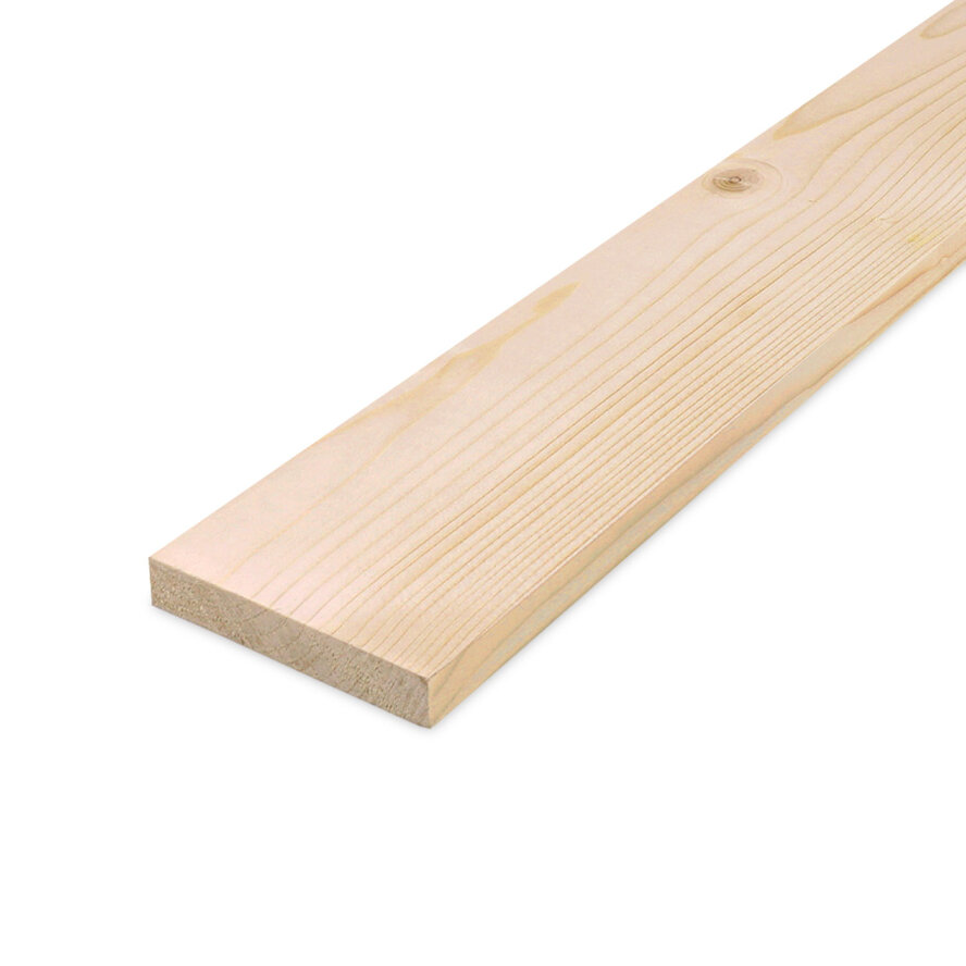Vuren plank - 28x145 mm - geschaafd - plank voor binnen - vurenhout KD 18-20% Vuren plank - 28x145 mm - geschaafd - plank voor binnen - vurenhout KD 18-20%