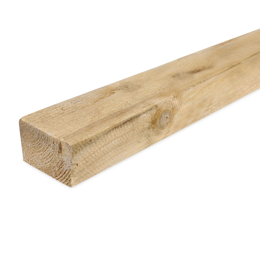 Vuren balk - 63x125 mm - ruw / fijnbezaagd - balk voor binnen - vurenhout KD 18-20% Vuren balk - 63x125 mm - ruw / fijnbezaagd - balk voor binnen - vurenhout KD 18-20%