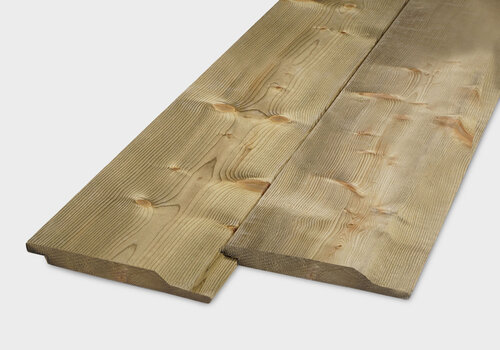 Vuren gevelbekleding bij HOUTvakman.be, dé tuinhout specialist. Al ons vuren rabat voor uw gevel - Groen geïmpregneerd, zwart gebeitst, red class & thermo!