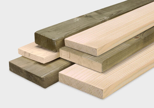Vuren planken Vuren planken bij HOUTvakman.be - onbehandeld, geïmpregneerd, zwart, gebeitst & thermo - altijd de juiste plank van vurenhout - voor binnen & buiten!