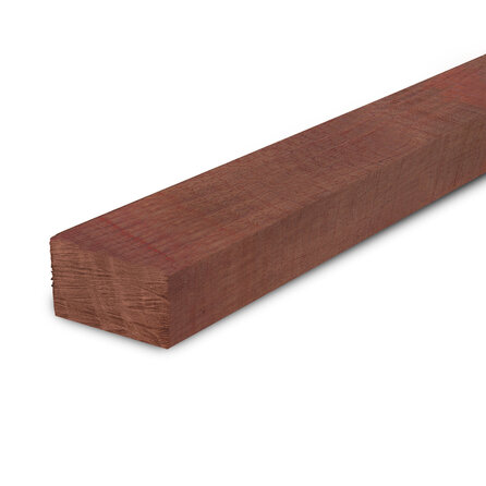 Padouk balk - 80x155 mm - ruw / fijnbezaagd - balk voor buiten - padoek hardhout AD 20-25%