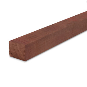 Padouk balk - 80x90 mm - ruw - AD