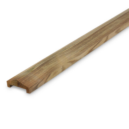 Geïmpregneerd grenen U-afwerklat - 45x88 mm - geschaafd - U profiel - gedrenkt grenenhout KD 18-20%