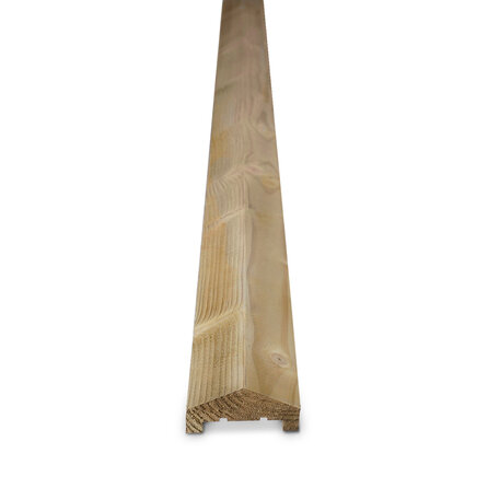 Geïmpregneerd grenen U-afwerklat - 36x85 mm - geschaafd - U profiel - gedrenkt grenenhout KD 18-20%