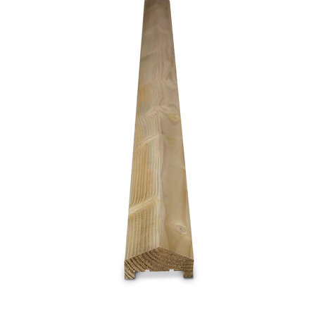 Geïmpregneerd grenen U-afwerklat - 45x68 mm - geschaafd - U profiel - gedrenkt grenenhout KD 18-20%