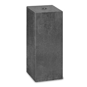 Betonpoer 20x20 cm - 50 cm hoog - antraciet - M20 - kleine facetrand