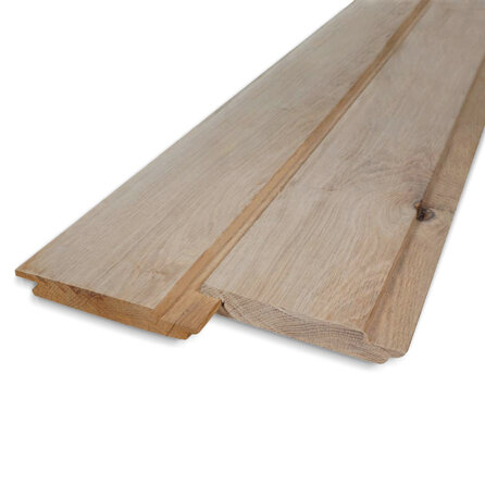 Eiken channelsiding - 21x115 mm - geschaafd - channel siding - eikenhout KD 8-12%