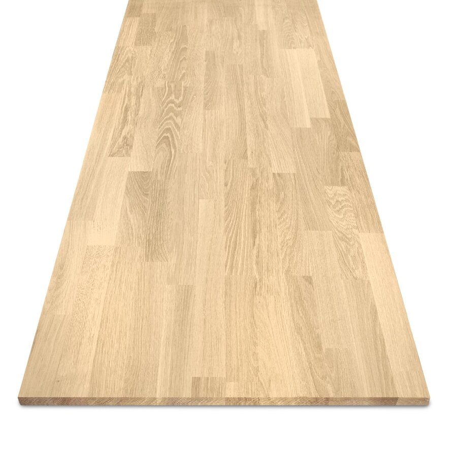 Eiken vingerlas paneel - 1,9 cm dik (1-laag) - foutvrij eikenhout - gevingerlast meubelpaneel - timmerpaneel 8-12% KD - voor binnen Eiken vingerlas paneel - 1,9 cm dik (1-laag) - foutvrij eikenhout - gevingerlast meubelpaneel - timmerpaneel 8-12% KD - voor binnen