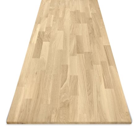 Eiken vingerlas paneel - 1,9 cm dik (1-laag) - rustiek eikenhout - gevingerlast meubelpaneel - timmerpaneel 8-12% KD - voor binnen