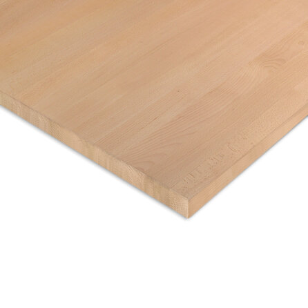 Beuken paneel - 3,8 cm dik (1-laag) - A/B beukenhout meubelpaneel - timmerpaneel 8-12% KD - voor binnen