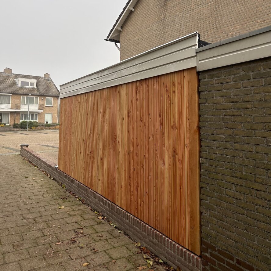 Douglas triple blokprofiel dubbelzijdig - 28x123 mm - geschaafd - Deens rabat - douglashout KD 18-20% Douglas triple blokprofiel dubbelzijdig - 28x123 mm - geschaafd - Deens rabat - douglashout KD 18-20%