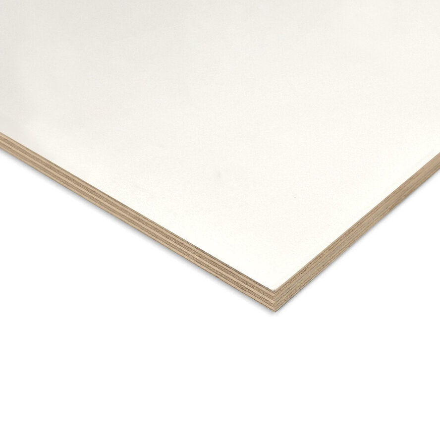 Multiplex populier - wit gegrond - 12 mm dik - witte populieren multiplex plaat - BB/BB Multiplex populier - wit gegrond - 12 mm dik - witte populieren multiplex plaat - BB/BB