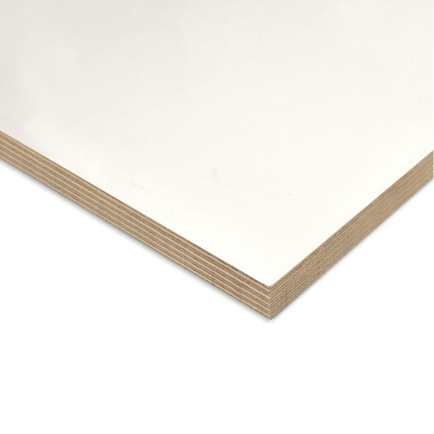 Multiplex populier - wit gegrond - 22 mm dik - witte populieren multiplex plaat - B/BB - premium Multiplex populier - wit gegrond - 22 mm dik - witte populieren multiplex plaat - B/BB - premium