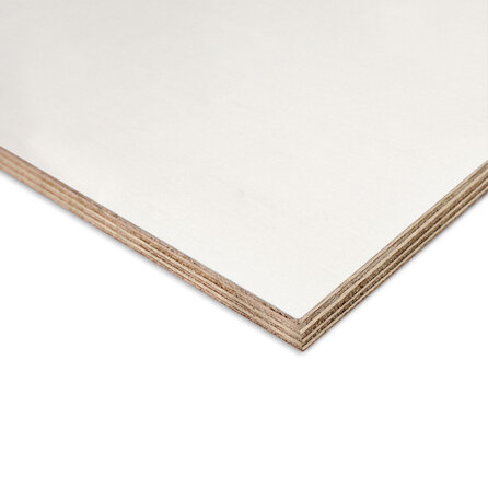 Multiplex hardhout MLH - wit gegrond - 12 mm dik - witte hardhout multiplex plaat - BB/CC - Fortoplex