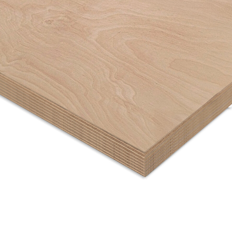 Multiplex beuken - 25 mm dik - beuken multiplex plaat - B/BB Multiplex beuken - 25 mm dik - beuken multiplex plaat - B/BB