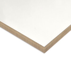 Multiplex hardhout - wit - 19 mm dik - Decora