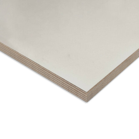 Multiplex berken - grijs (RAL 7035) - 15 mm dik - grijze berken multiplex plaat - Triprime - garantieplaat 15 jaar