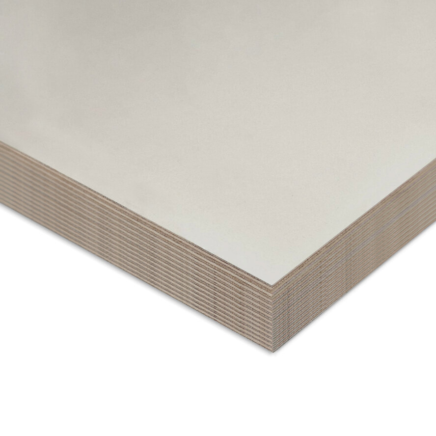 Multiplex berken - grijs (RAL 7035) - 40 mm dik - grijze berken multiplex plaat - Triprime - garantieplaat 15 jaar Multiplex berken - grijs (RAL 7035) - 40 mm dik - grijze berken multiplex plaat - Triprime - garantieplaat 15 jaar