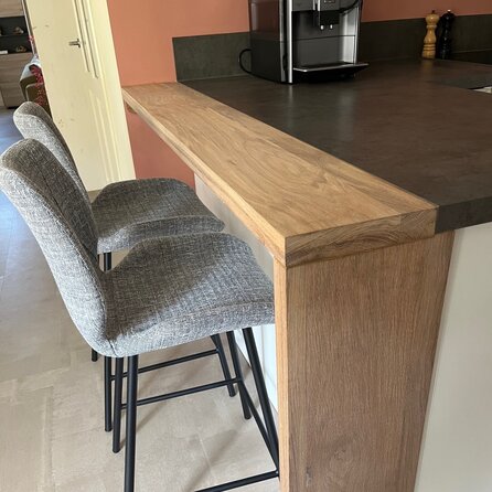 Eiken blad - op maat - foutvrij eikenhout - 4 cm dik (2 laag) - Massief eiken paneel 8-12% KD - voor binnen Eiken blad - op maat - foutvrij eikenhout - 4 cm dik (2 laag) - Massief eiken paneel 8-12% KD - voor binnen