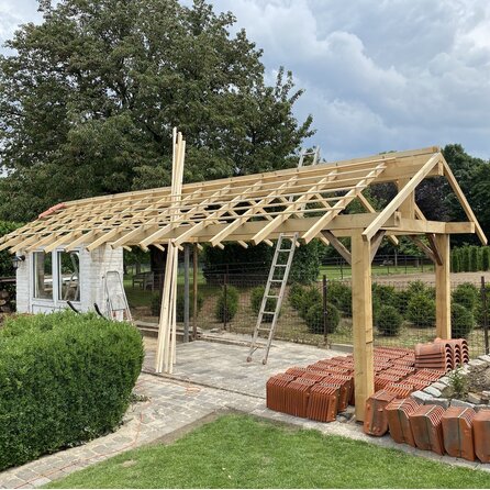 Eiken balk - 100x150 mm - ruw / fijnbezaagd - balk voor buiten - eikenhout AD 20-25%