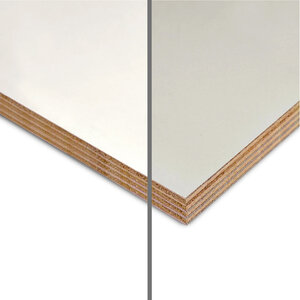 Multiplex okoume - wit / grijs - 18 mm dik - Paintpanel 15jr