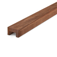 Angelim vermelho U-afwerklat - 45x70 mm - geschaafd - KD