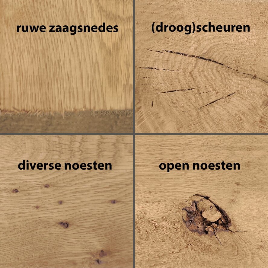 Verouderd eiken balk - 240x240 mm - rustiek geschaafde kanten - balk voor buiten - oud eikenhout AD 20-25% Verouderd eiken balk - 240x240 mm - rustiek geschaafde kanten - balk voor buiten - oud eikenhout AD 20-25%