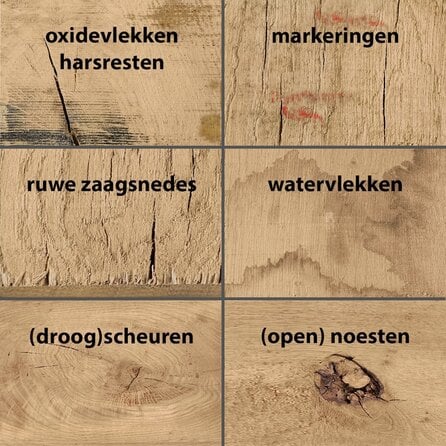 Eiken balk - 100x150 mm - ruw / fijnbezaagd - balk voor buiten - eikenhout AD 20-25%