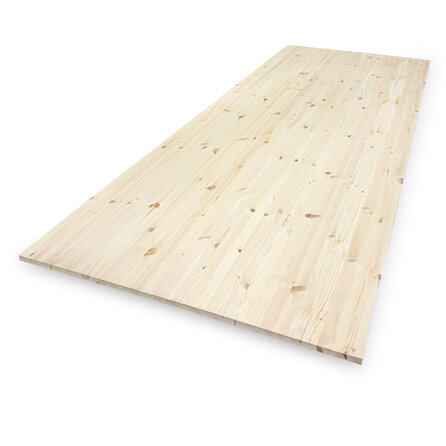 Grenen paneel - 1,8 cm dik - 123x320 cm - meubelpaneel - A/B kwaliteit grenenhout - KD 8-12%