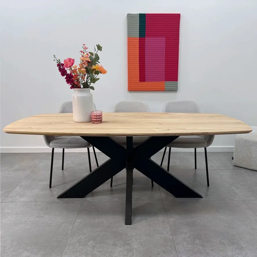 Zwart matrix tafelonderstel (3-delig) - staal / ijzer - 5x15 cm - afmeting: 90x140 cm - hoogte: 72 cm - centrale matrix tafelpoot metaal zwart gecoat Zwart matrix tafelonderstel (3-delig) - staal / ijzer - 5x15 cm - afmeting: 90x140 cm - hoogte: 72 cm - centrale matrix tafelpoot metaal zwart gecoat