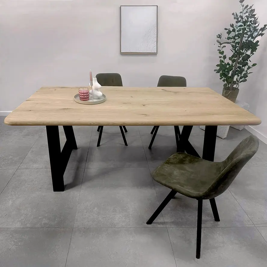 Zwarte A-poten (set) - staal / ijzer - 4x10 cm - hoogte: 72 cm - breedte (montageplaat): 78 cm - tafelpoot metaal zwart gecoat Zwarte A-poten (set) - staal / ijzer - 4x10 cm - hoogte: 72 cm - breedte (montageplaat): 78 cm - tafelpoot metaal zwart gecoat
