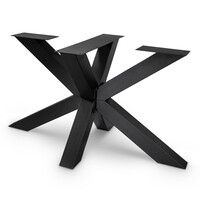 Matrix tafel onderstel zwart - metaal - 10x10 cm - 78x140 cm - h: 72 cm