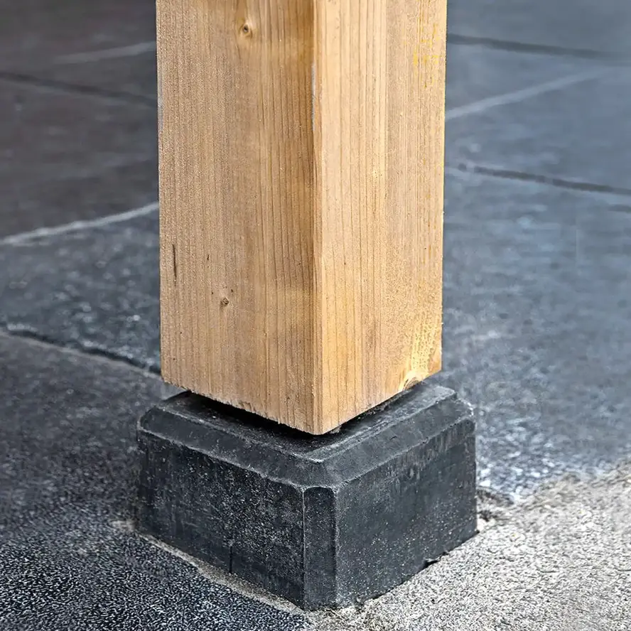 Betonpoer 14x14 cm - 60 cm hoog - antraciet - M16 indraaihuls - Beton sokkel / Betonnen poer Betonpoer 14x14 cm - 60 cm hoog - antraciet - M16 indraaihuls - Beton sokkel / Betonnen poer